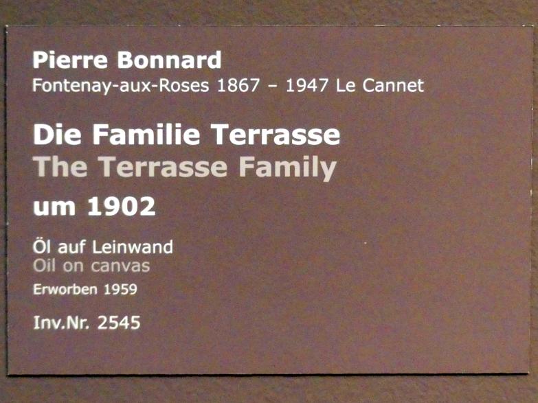 Pierre Bonnard (1893–1943), Die Familie Terrasse, Stuttgart, Staatsgalerie, Europäische Malerei und Skulptur 2, um 1902, Bild 2/2