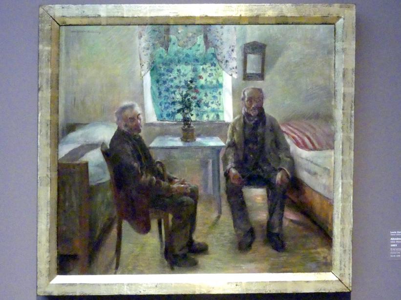 Lovis Corinth (1891–1925), Altmännerstube in Kraiburg, Stuttgart, Staatsgalerie, Europäische Malerei und Skulptur 3, 1892, Bild 1/2