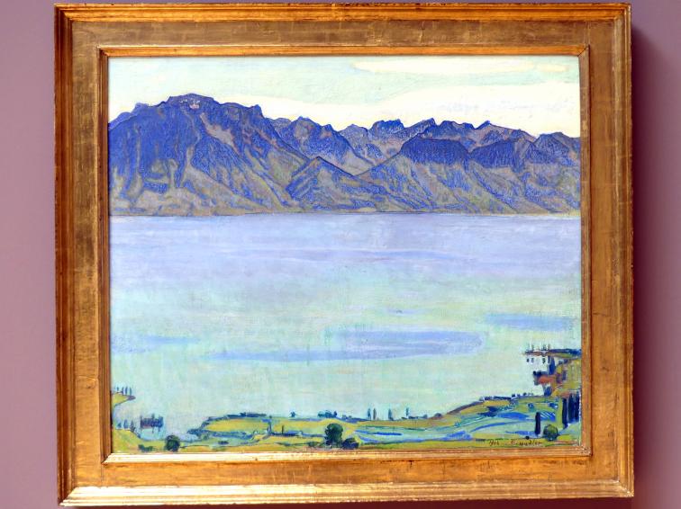Ferdinand Hodler (1882–1915), Der Genfer See mit den Savoyer Alpen, Stuttgart, Staatsgalerie, Europäische Malerei und Skulptur 4, 1906