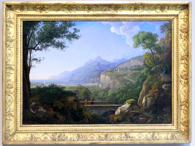Johann Jakob Müller (1805–1817), Abend an der Küste bei Salerno, Stuttgart, Staatsgalerie, Europäische Malerei und Skulptur 9, 1817–1818, Bild 1/2