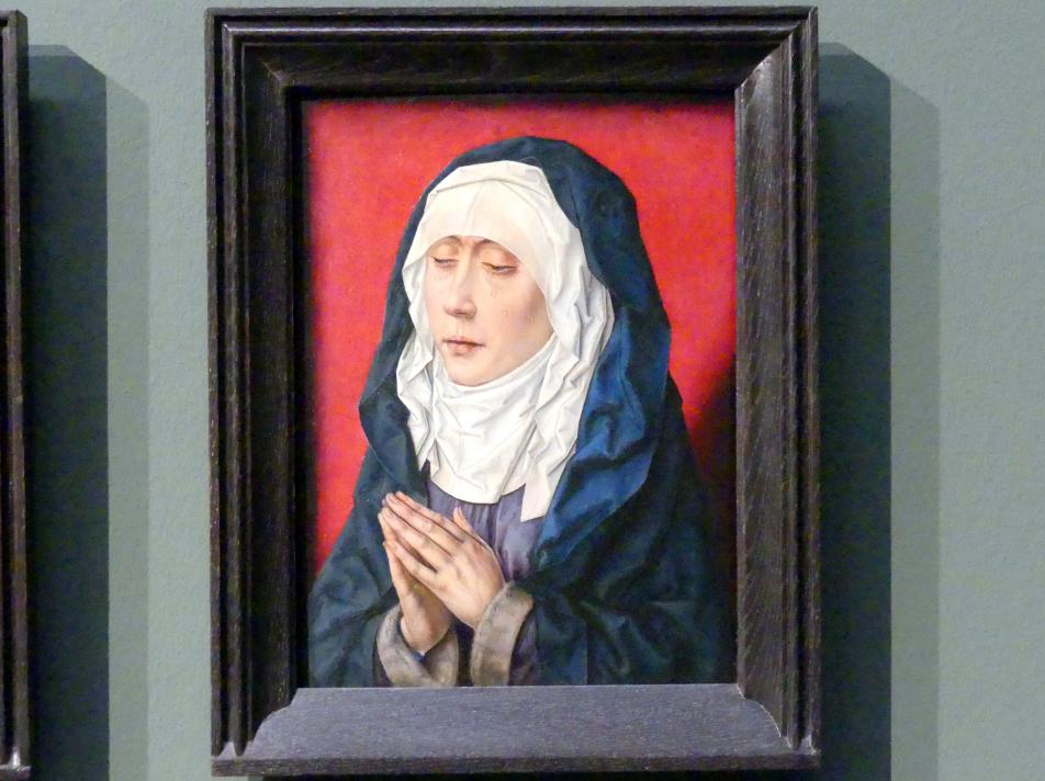 Albert (Aelbrecht) Bouts (1480–1537), Die trauernde Maria im Gebet, Stuttgart, Staatsgalerie, Niederländische Malerei 1, um 1500, Bild 1/2
