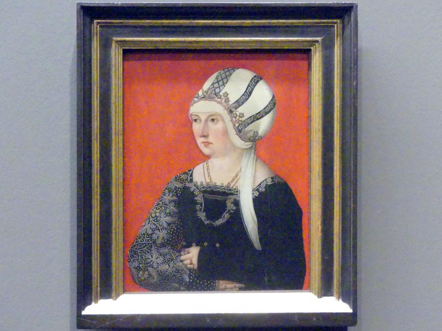 Der Ulmer Konterfetter von 1500 (1500), Barbara Wespach, geborene Ungelter, Stuttgart, Staatsgalerie, Altdeutsche Malerei 3, 1500