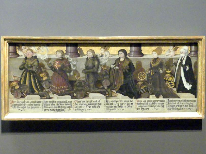 Martin Schaffner (1497–1532), Epitaph der Familie von Anwyl, Stuttgart, Staatsgalerie, Altdeutsche Malerei 4, 1514