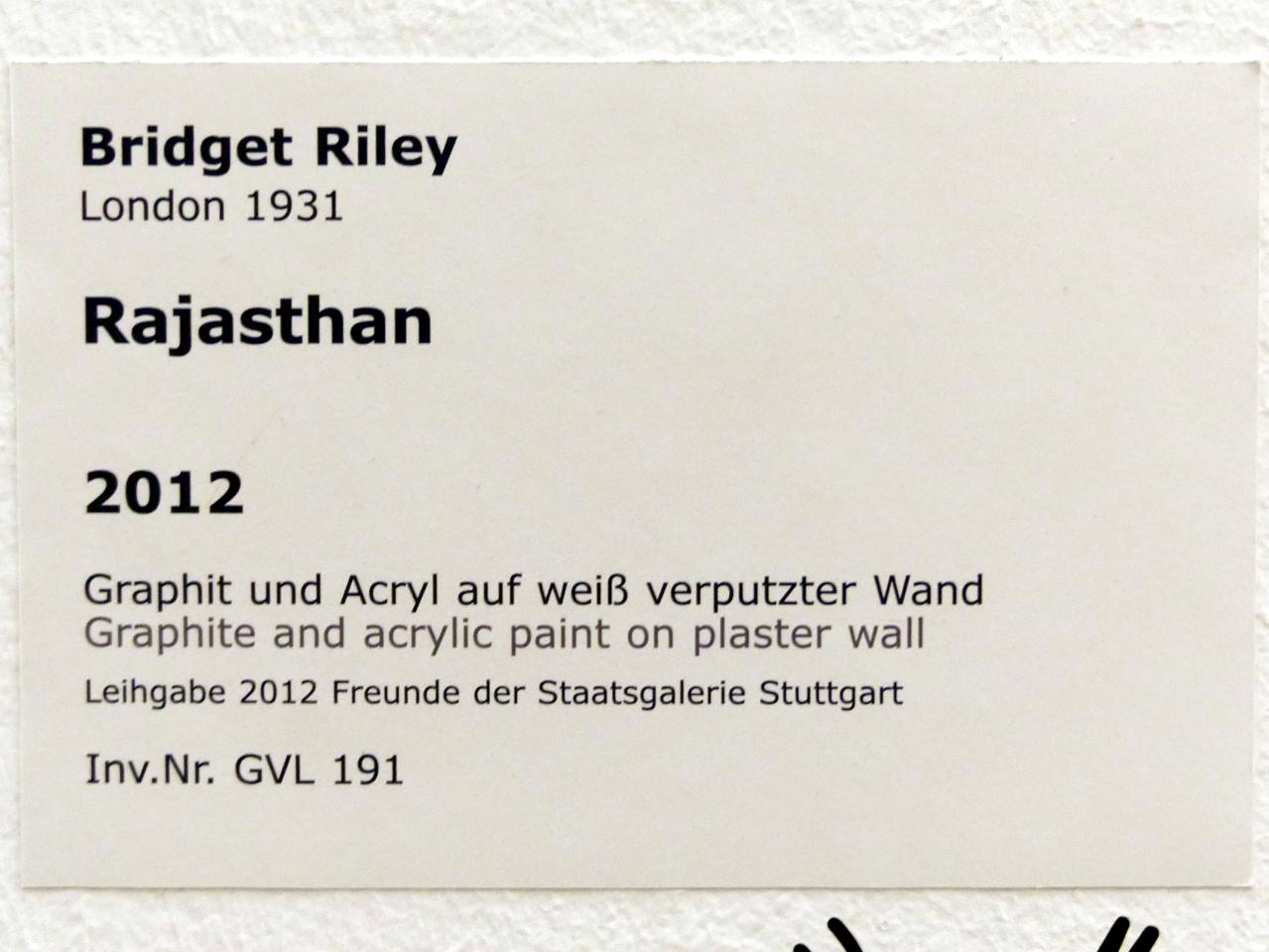 Bridget Riley (1973–2012), Rajasthan, Stuttgart, Staatsgalerie, Internationale Malerei, Skulptur und Gegenwartskunst 1, 2012, Bild 2/2