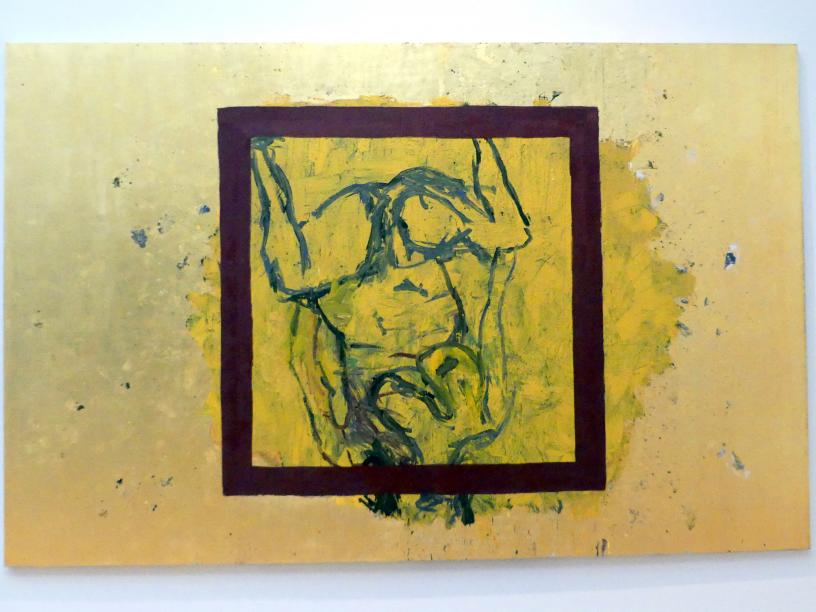 Georg Baselitz (1962–2019), Bildzweiunddreißig, 8.XI. - 5.XII.1994, Stuttgart, Staatsgalerie, Internationale Malerei, Skulptur und Gegenwartskunst 2, 1994, Bild 1/2
