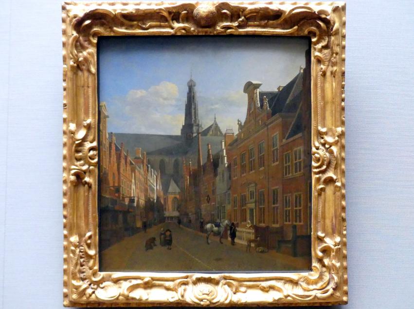 Gerrit Adriaenszoon Berckheyde (1661–1690), Straße in Haarlem, Dresden, Gemäldegalerie Alte Meister, 2. OG: Niederländische Genremalerei, um 1680