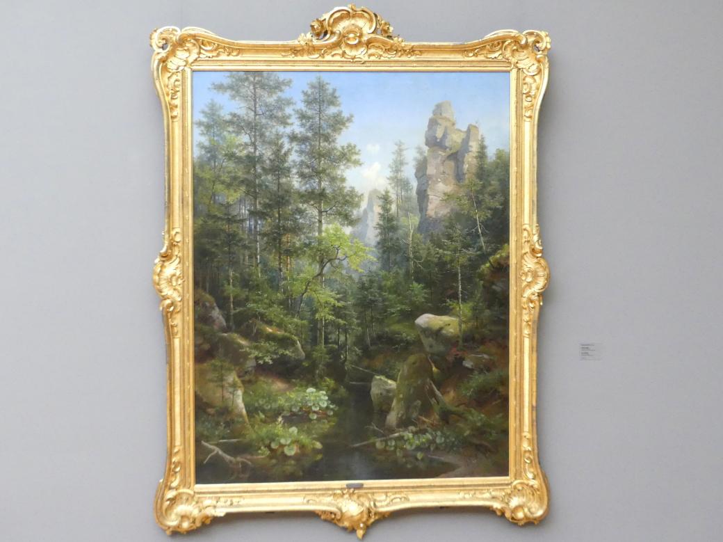 Eduard Leonhardi (1872–1900), Waldeinsamkeit, Dresden, Albertinum, Galerie Neue Meister, 2. Obergeschoss, Saal 1, 1887, Bild 1/2