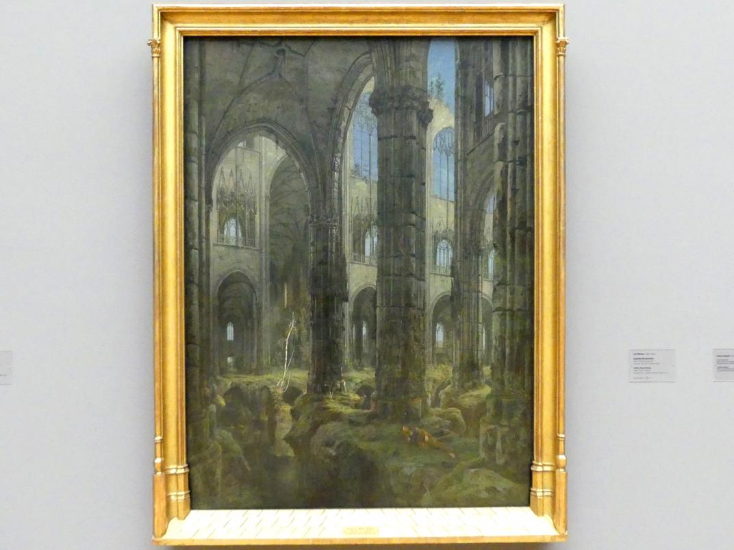 Carl Blechen (1822–1837), Gotische Kirchenruine, Dresden, Albertinum, Galerie Neue Meister, 2. Obergeschoss, Saal 3, 1826