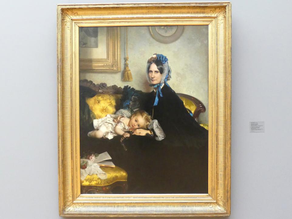 Julius Scholtz (1863), Großmutter und Enkelin, Dresden, Albertinum, Galerie Neue Meister, 2. Obergeschoss, Saal 5, 1863, Bild 1/2