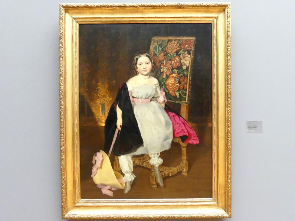 Ferdinand von Rayski (1837–1875), Kinderbildnis (Bildnis eines unbekannten Mädchens), Dresden, Albertinum, Galerie Neue Meister, 2. Obergeschoss, Saal 5, um 1850, Bild 1/2