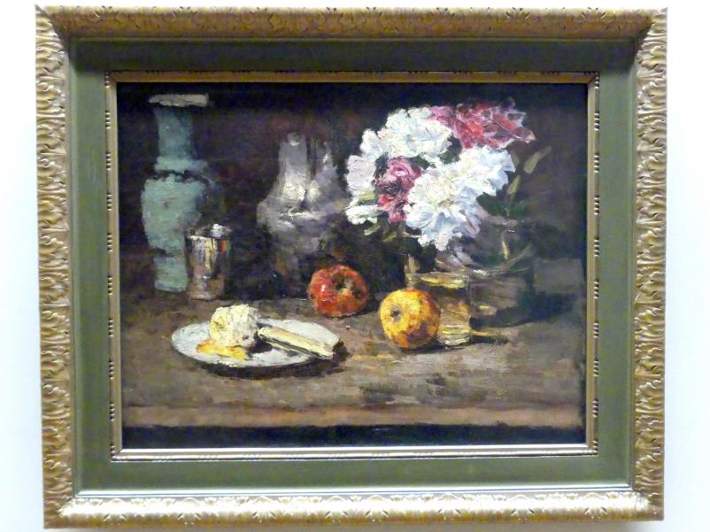 Carl Schuch (1876–1890), Der Rhododendronkorb, Dresden, Albertinum, Galerie Neue Meister, 2. Obergeschoss, Saal 7, 1885–1886, Bild 1/2