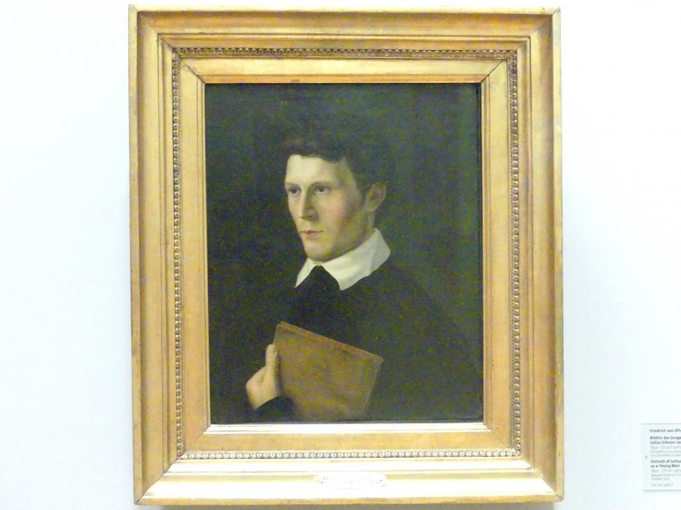 Friedrich von Olivier (1820–1830), Bildnis des jungen Julius Schnorr von Carolsfeld, Dresden, Albertinum, Galerie Neue Meister, 2. Obergeschoss, Saal 8, 1820, Bild 1/2