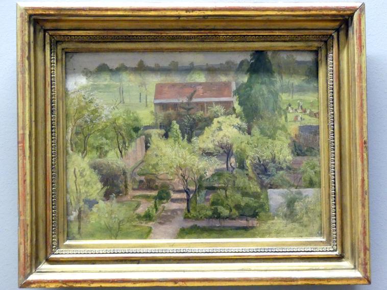 Christian Friedrich Gille (1831–1867), Garten, Dresden, Albertinum, Galerie Neue Meister, 2. Obergeschoss, Saal 9, um 1835, Bild 1/2