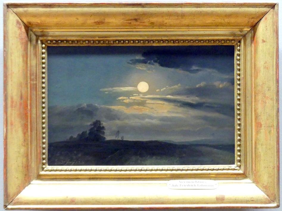 Christian Friedrich Gille (1831–1867), Mondscheinstudie, Dresden, Albertinum, Galerie Neue Meister, 2. Obergeschoss, Saal 9, 1831, Bild 1/2