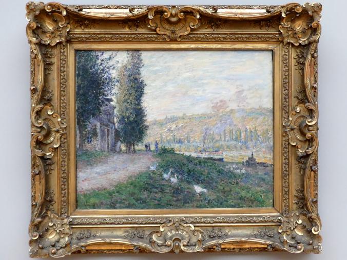 Claude Monet (1864–1925), Seineböschung bei Lavacourt, Dresden, Albertinum, Galerie Neue Meister, 2. Obergeschoss, Saal 11, 1879, Bild 1/2