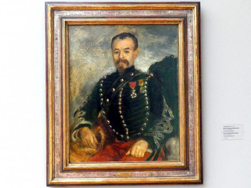 Auguste Renoir (Pierre-Auguste Renoir) (1866–1918), Bildnis des Capitaine Édouard Bernier, Dresden, Albertinum, Galerie Neue Meister, 2. Obergeschoss, Saal 11, 1871, Bild 1/2