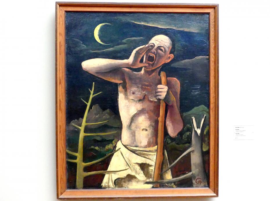 Karl Hofer (Carl Hofer) (1913–1950), Der Rufer, Dresden, Albertinum, Galerie Neue Meister, 2. Obergeschoss, Saal 13, um 1924, Bild 1/2
