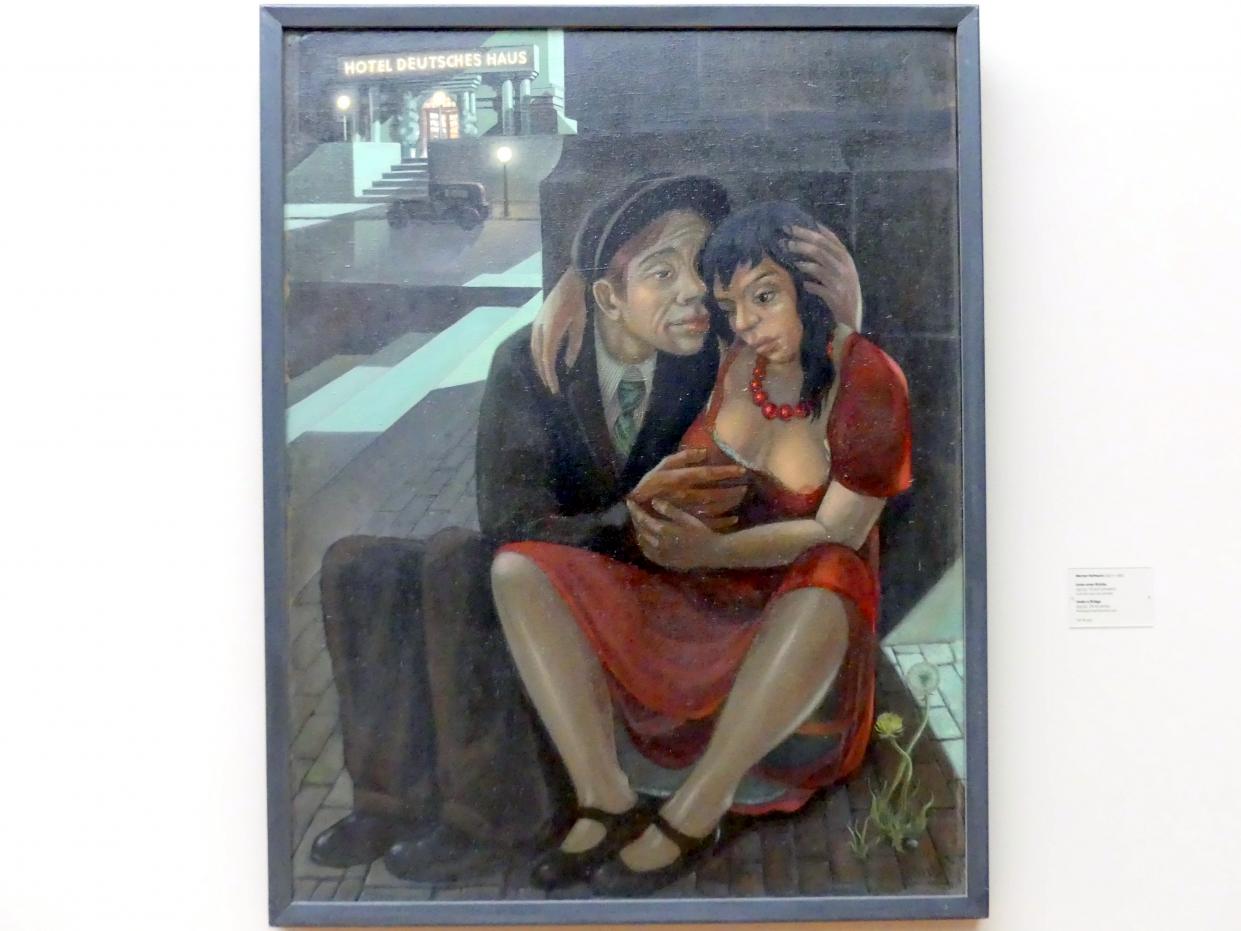 Werner Hofmann (1931), Unter einer Brücke, Dresden, Albertinum, Galerie Neue Meister, 2. Obergeschoss, Saal 15, 1931–1932, Bild 1/2