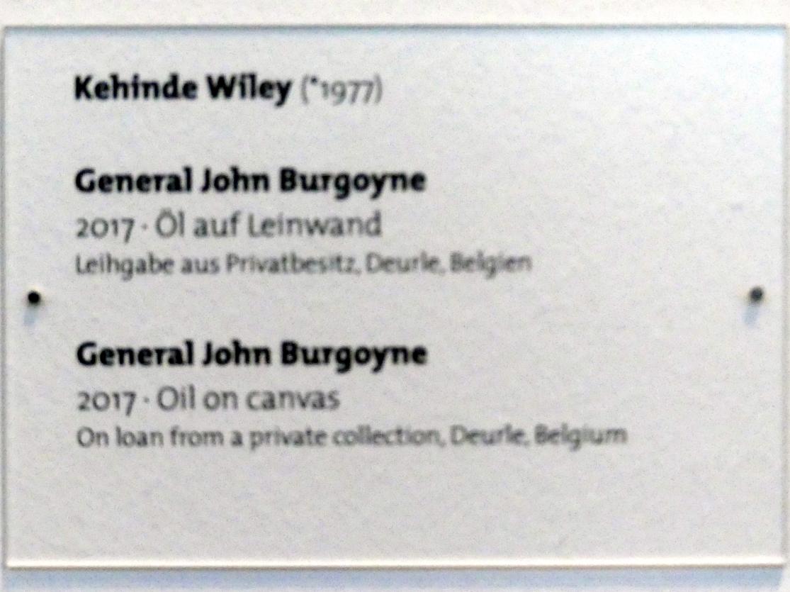 Kehinde Wiley (2017), General John Burgoyne, Dresden, Albertinum, Galerie Neue Meister, 1. Obergeschoss, Mosaiksaal, 2017, Bild 2/2