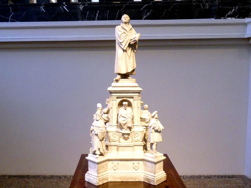 Ernst Rietschel (1829–1859), Der erste Entwurf für das Lutherdenkmal in Worms, Dresden, Albertinum, Galerie Neue Meister, 1. Obergeschoss, Mosaiksaal, 1858