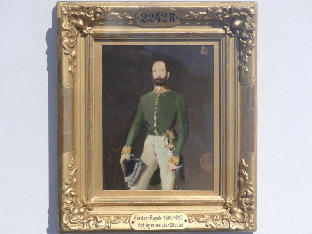 Ferdinand von Rayski (1837–1875), Studie zum Bildnis Alexander Graf von Einsiedel, Dresden, Albertinum, Galerie Neue Meister, 1. Obergeschoss, Mosaiksaal, 1847