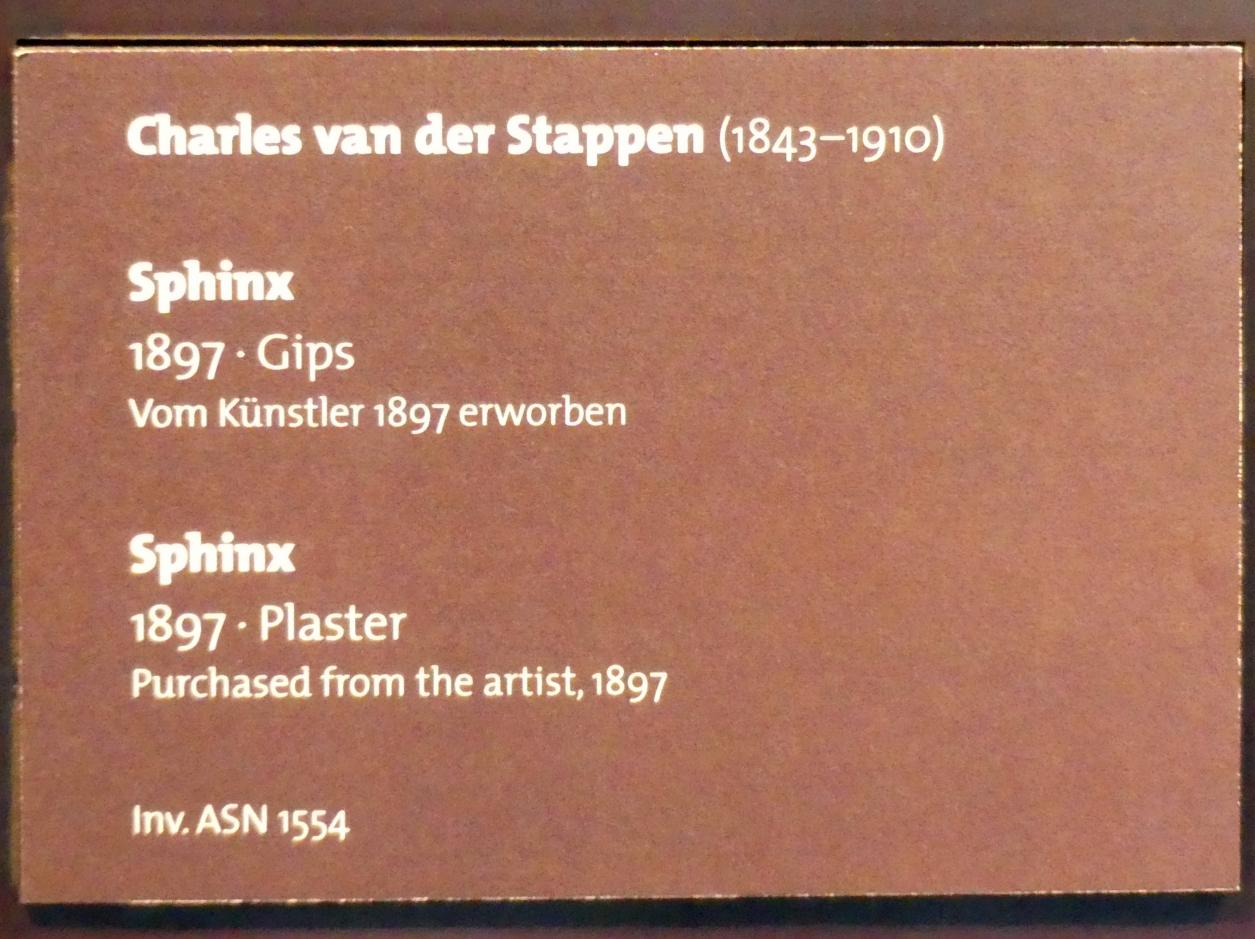 Charles van der Stappen (1897), Sphinx, Dresden, Albertinum, Galerie Neue Meister, 1. Obergeschoss, Klingersaal, 1897, Bild 4/4