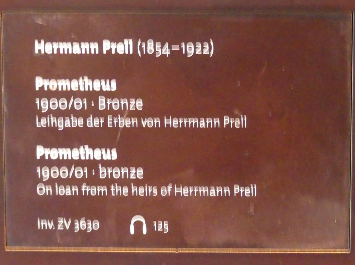 Hermann Prell (1893–1900), Prometheus, Dresden, Albertinum, Galerie Neue Meister, 1. Obergeschoss, Klingersaal, 1900–1901, Bild 6/6