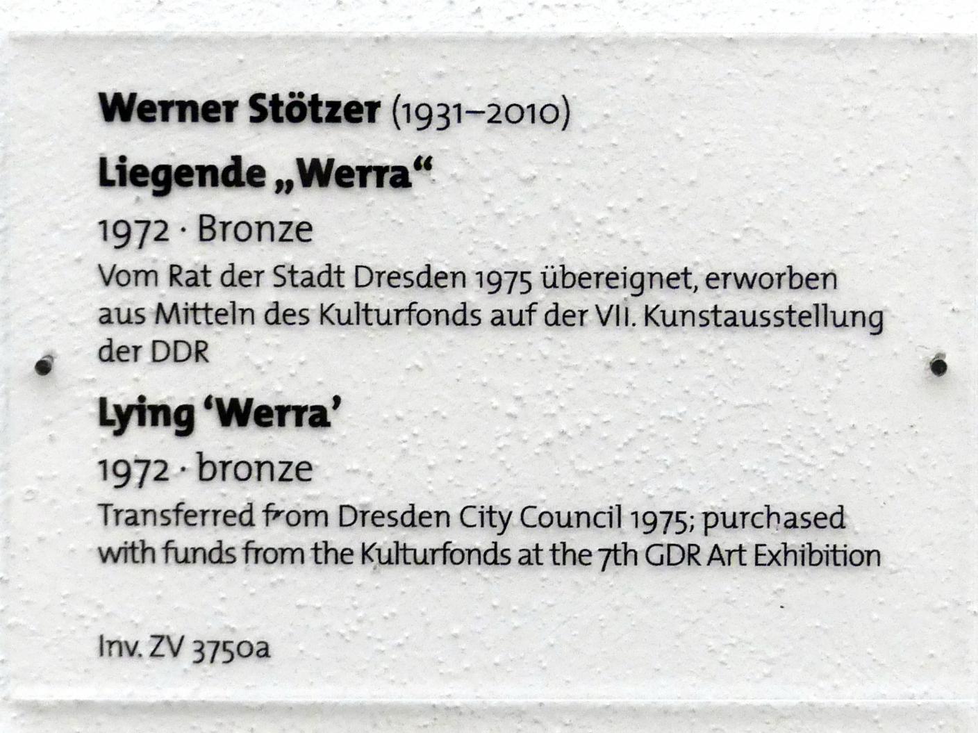 Werner Stötzer (1966–1992), Liegende "Werra", Dresden, Albertinum, Galerie Neue Meister, Erdgeschoss, Skulpturenhalle, 1972, Bild 5/5