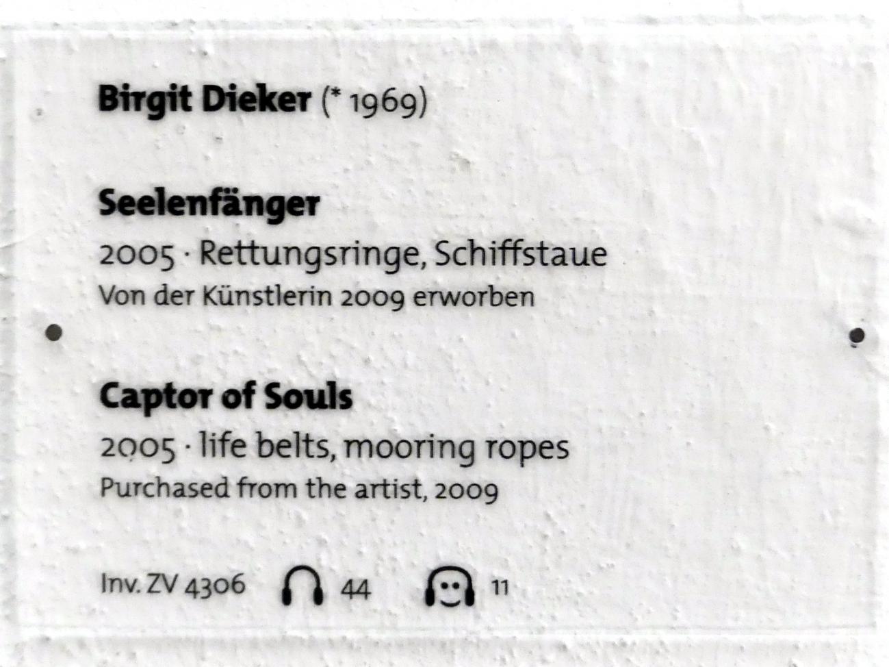 Birgit Dieker (2005), Seelenfänger, Dresden, Albertinum, Galerie Neue Meister, Erdgeschoss, Skulpturenhalle, 2005, Bild 4/4