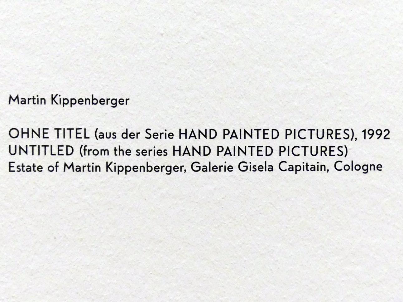 Martin Kippenberger (1984–1996), Ohne Titel, München, Lenbachhaus, Kunstbau, Ausstellung "BODY CHECK" vom 21.05.-15.09.2019, 1992, Bild 2/2