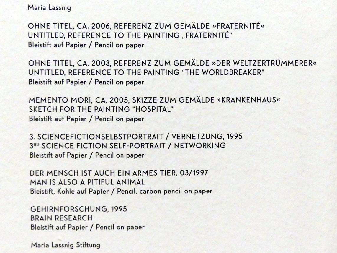 Maria Lassnig (1945–2011), Ohne Titel, München, Lenbachhaus, Kunstbau, Ausstellung "BODY CHECK" vom 21.05.-15.09.2019, um 2006, Bild 3/3