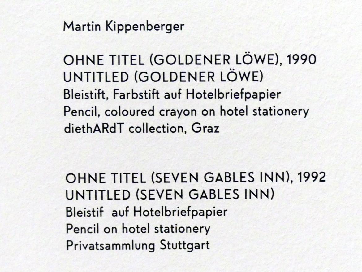 Martin Kippenberger (1984–1996), Ohne Titel (Goldener Löwe), München, Lenbachhaus, Kunstbau, Ausstellung "BODY CHECK" vom 21.05.-15.09.2019, 1990, Bild 2/2