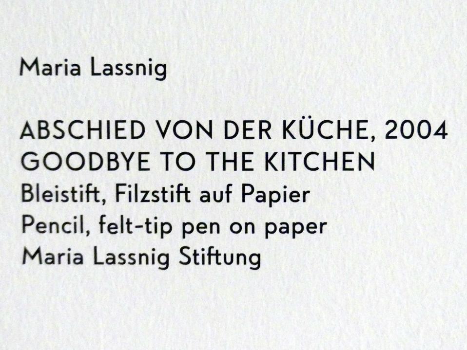 Maria Lassnig (1945–2011), Abschied von der Küche, München, Lenbachhaus, Kunstbau, Ausstellung "BODY CHECK" vom 21.05.-15.09.2019, 2004, Bild 2/2