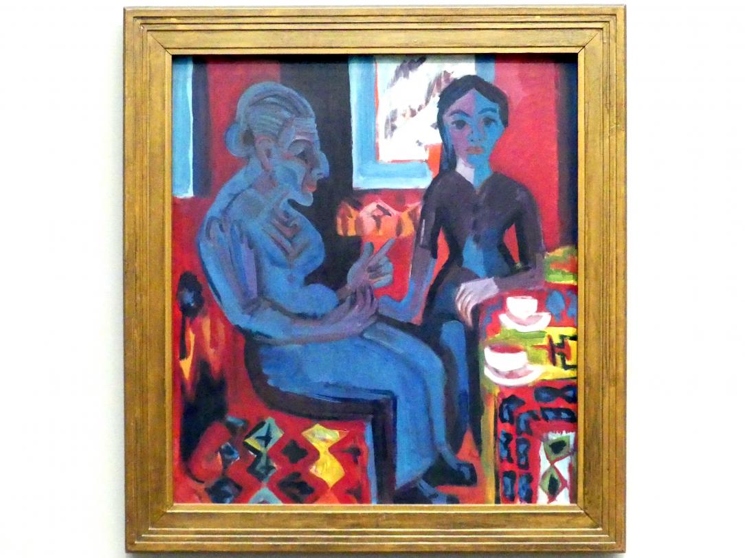 Ernst Ludwig Kirchner (1904–1933), Bäuerin mit Kind (Märchenerzählerin), München, Pinakothek der Moderne, Saal 2, 1922