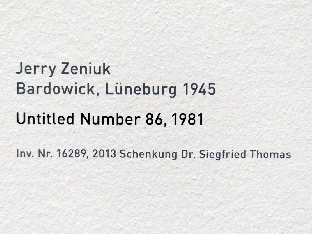 Jerry Zeniuk (1972–2007), Untitled Number 86, München, Pinakothek der Moderne, Saal 16, 1981, Bild 2/2