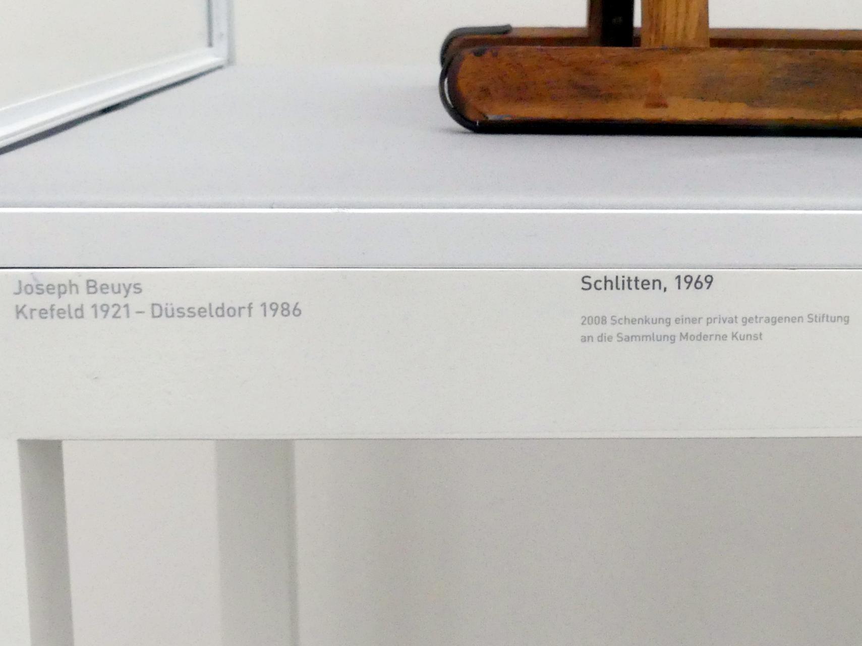 Joseph Beuys (1948–1985), Schlitten, München, Pinakothek der Moderne, Saal 17, 1969, Bild 5/5