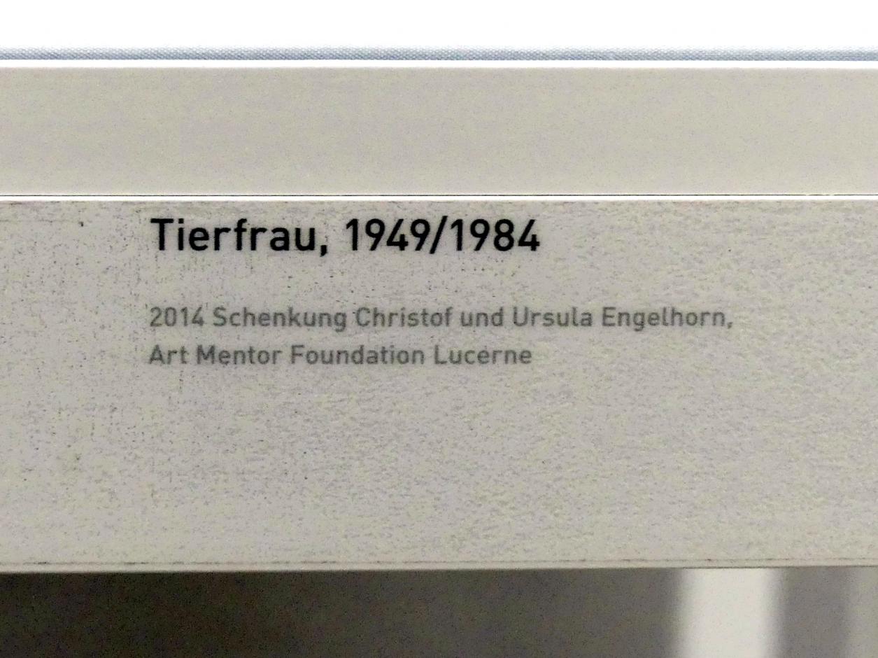 Joseph Beuys (1948–1985), Tierfrau, München, Pinakothek der Moderne, Saal 18, 1949, Bild 3/3