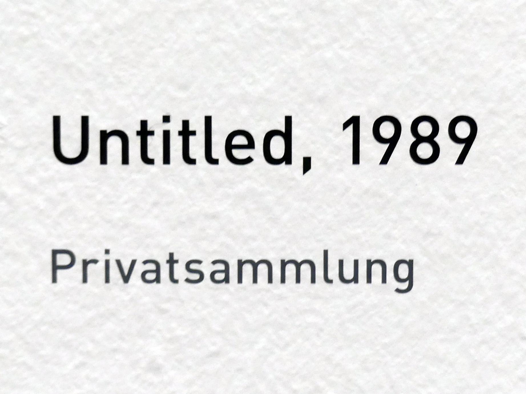 Raoul De Keyser (1964–2012), Untitled, München, Pinakothek der Moderne, Ausstellung "Raoul De Keyser – Œuvre" vom 05.04.-08.09.2019, Saal 21, 1989, Bild 2/2