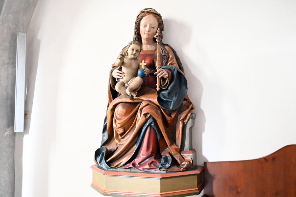 Ruprecht Potsch (1505–1509), Thronende Madonna mit Zepter und Kind, Klausen, Pfarrkirche St. Andreas, um 1509, Bild 1/6