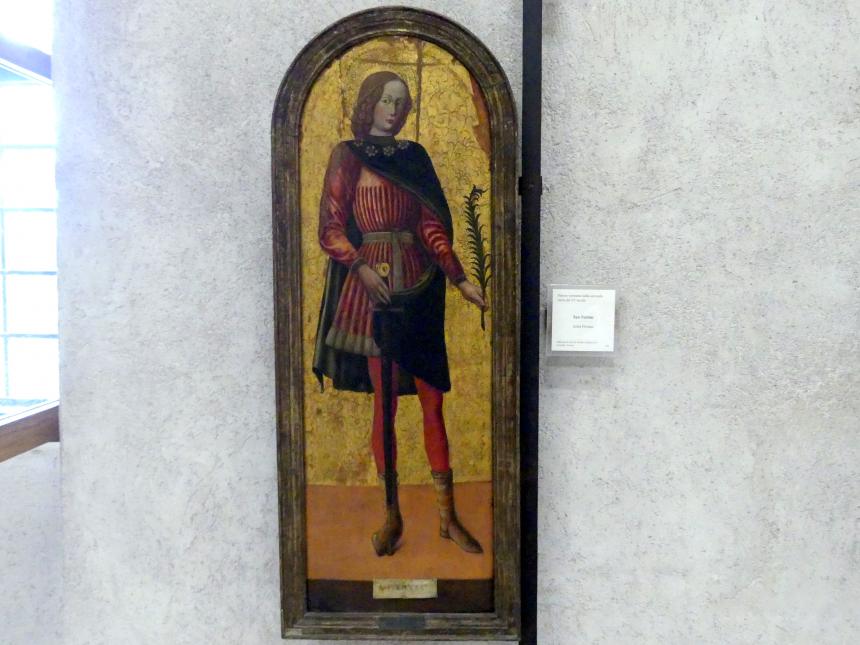 Heiliger Firmus, Verona, Museo di Castelvecchio, Saal 11, 2. Hälfte 15. Jhd.