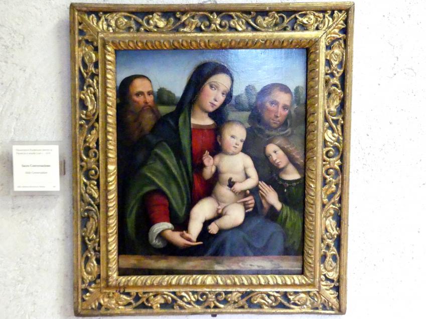 Francesco Francia (Raibolini) (1487–1515), Maria mit Kind und Heiligen (Sacra Conversazione), Verona, Museo di Castelvecchio, Saal 18, Undatiert