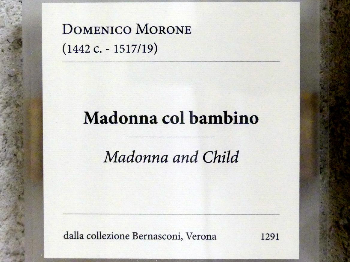 Domenico Morone (1475–1502), Maria mit Kind, Verona, Museo di Castelvecchio, Saal 18, Undatiert, Bild 2/2