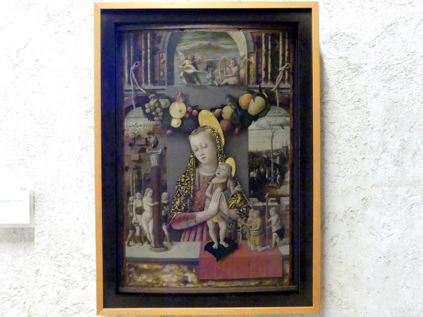 Carlo Crivelli (1472–1492), Maria mit Kind (Madonna der Passion), Venedig, Kloster San Lorenzo, jetzt Verona, Museo di Castelvecchio, Saal 18, Undatiert