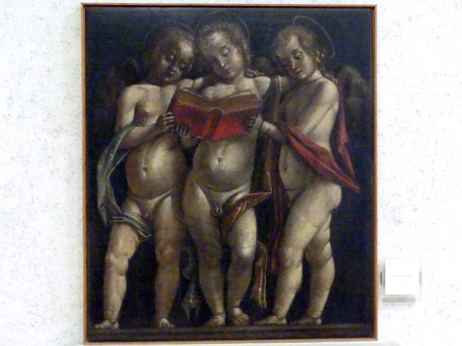 Bartolomeo Montagna (1497–1515), Drei musizierende Engel, Verona, Museo di Castelvecchio, Saal 15, Undatiert, Bild 1/2