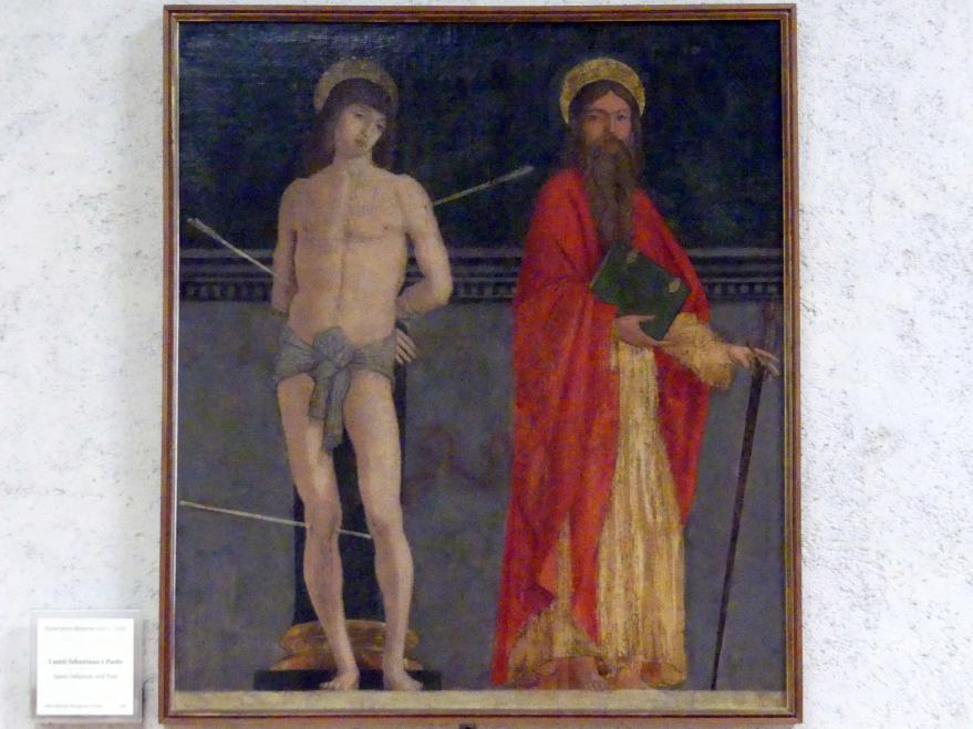Francesco Morone (1515–1526), Die Heiligen Sebastian und Paulus, Verona, Museo di Castelvecchio, Saal 14, Undatiert