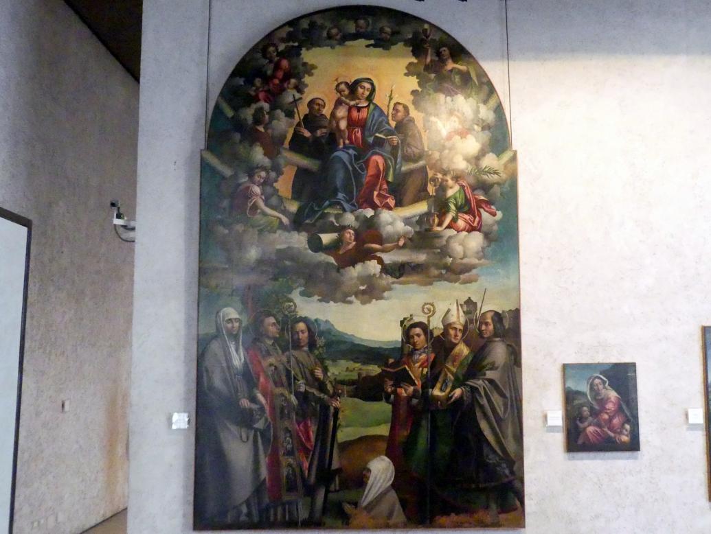 Paolo Morando (Cavazzola) (1504–1522), Altar der Tugenden, Verona, chiesa San Bernardino, jetzt Verona, Museo di Castelvecchio, Saal 20, 1522, Bild 1/2