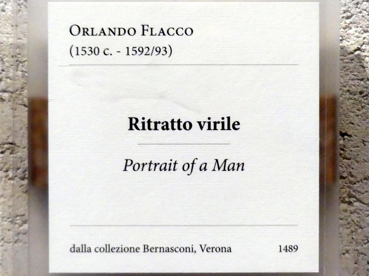 Orlando Flacco (Undatiert), Bildnis eines Mannes, Verona, Museo di Castelvecchio, Saal 23, Undatiert, Bild 2/2