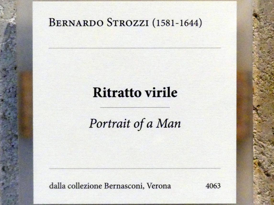 Bernardo Strozzi (1622–1644), Bildnis eines Mannes, Verona, Museo di Castelvecchio, Saal 24, Undatiert, Bild 2/2