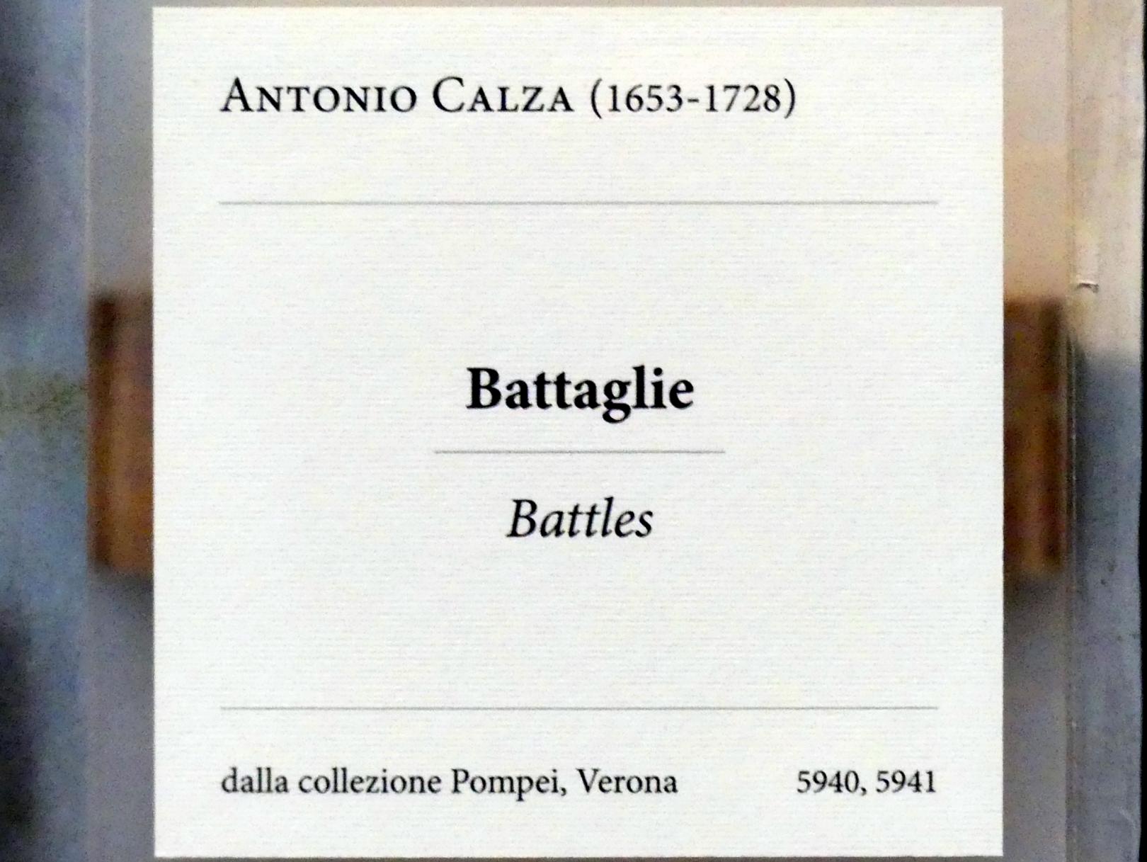 Antonio Calza (Undatiert), Schlachtszene, Verona, Museo di Castelvecchio, Saal 26, Undatiert, Bild 2/2
