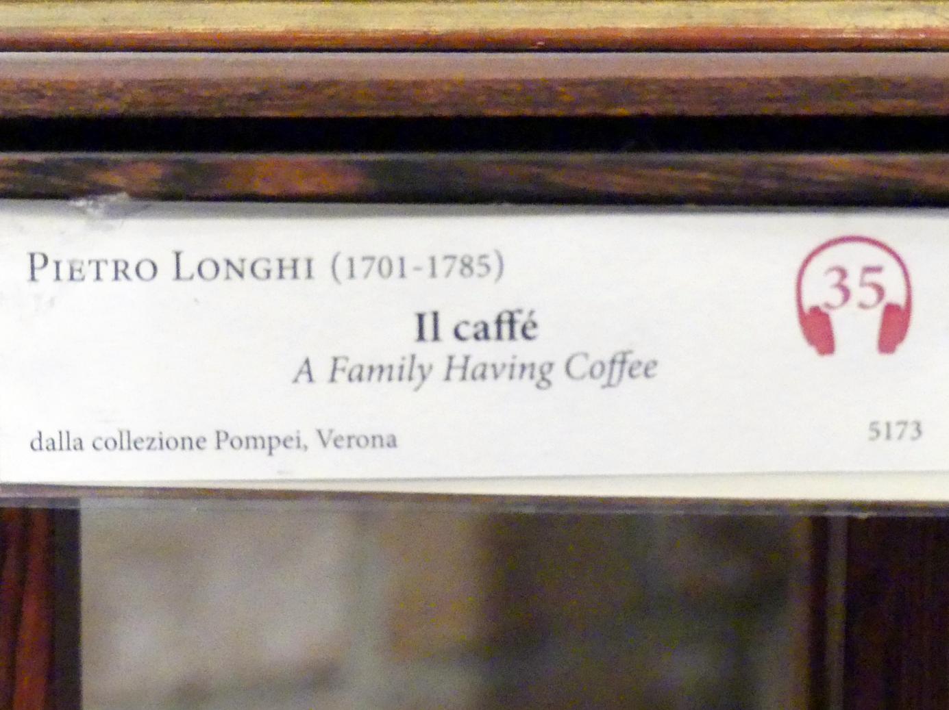 Pietro Longhi (1740–1772), Das Café, Verona, Museo di Castelvecchio, Saal 26, Undatiert, Bild 2/2